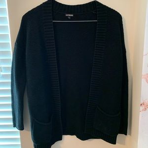 Black cardigan